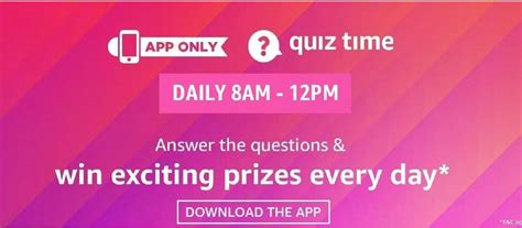 Amazon Quiz Answers For September 2, 2021: Win Rs. 50,000 .